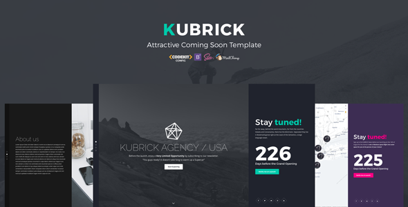 KUBRICK - Attractive Coming Soon Template KUBRICK - Attractive Coming Soon Template