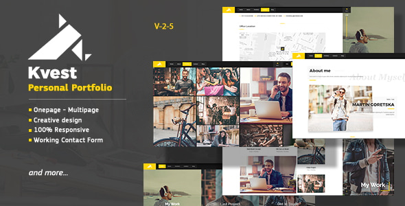 Kvest - Creative Responsive Personal Portfolio Kvest - Creative Responsive Personal Portfolio