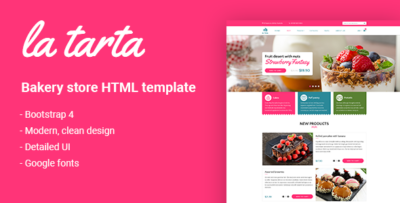 La tarta - Bakery Shop HTML5 Template