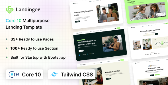 Landinger - ASP.Net Core 10 Multipurpose Tailwind CSS Landing Page Template Landinger - ASP.Net Core 10 Multipurpose Tailwind CSS Landing Page Template