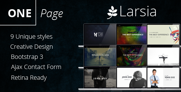 Larsia Gold - OnePage Personal & Resume Template Larsia Gold - OnePage Personal & Resume Template