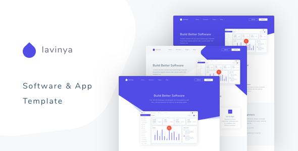 Lavinya - Software and App Template Lavinya - Software and App Template