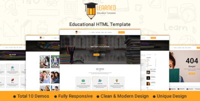 Learned - Education HTML Template