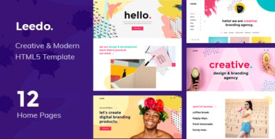 Leedo - Modern, Colorful & Creative Portfolio HTML5 Template