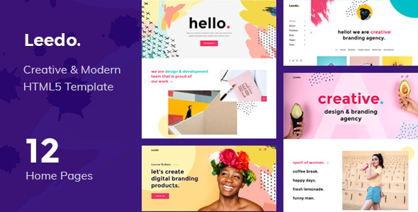 Leedo – Modern, Colorful & Creative Portfolio HTML5 Template Leedo – Modern, Colorful & Creative Portfolio HTML5 Template