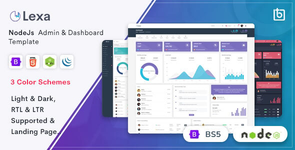 Lexa - Node.js Admin & Dashboard Template Lexa - Node.js Admin & Dashboard Template