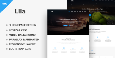 Lila - One Page Parallax
