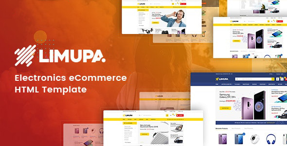 Limupa - Electronics eCommerce HTML Template Limupa - Electronics eCommerce HTML Template