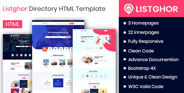 Listghor - Directory & Listing HTML Template Listghor - Directory & Listing HTML Template