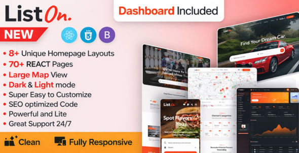 ListOn - Directory & Listing React Template ListOn - Directory & Listing React Template