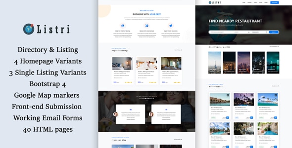 listry - Directory & Listing HTML Template listry - Directory & Listing HTML Template