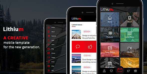 Lithium - Responsive Mobile Template Lithium - Responsive Mobile Template