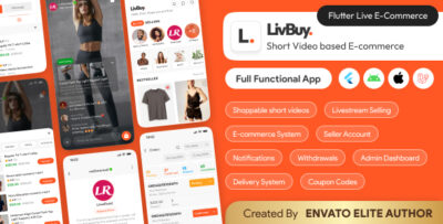 LivBuy: Live Streaming Shopping App, Short Video Ecommerce, Multivendor Marketplace