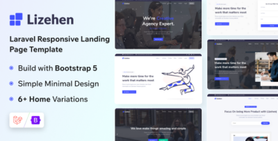 Lizehen - Laravel 13 Landing Page Template