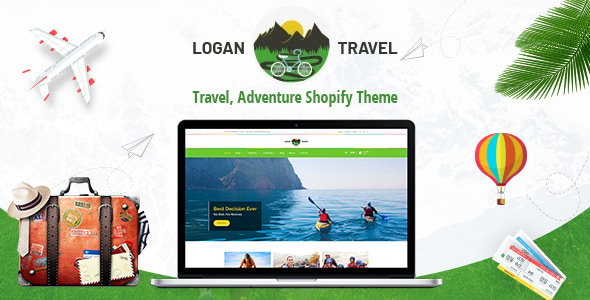 Logan - Adventure, Travel Store Shopify Theme Logan - Adventure, Travel Store Shopify Theme
