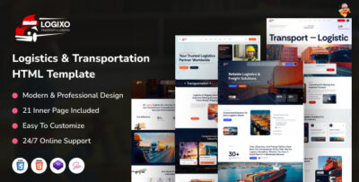 Logixo - Logistics & Transportation HTML Template