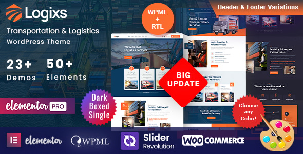 Logixs - Transport Logistics WordPress Logixs - Transport Logistics WordPress