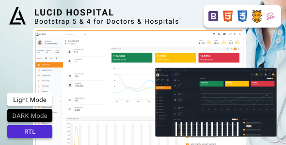 LUCID | Hospital Management Admin Dashboard Template Bootstrap 5 & 4 LUCID | Hospital Management Admin Dashboard Template Bootstrap 5 & 4