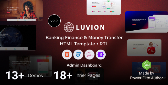 Luvion - Banking Finance & Money Transfer Bootstrap 5 Template Luvion - Banking Finance & Money Transfer Bootstrap 5 Template