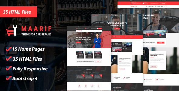 Maarif - Car Service & Car Repair HTML Template Maarif - Car Service & Car Repair HTML Template