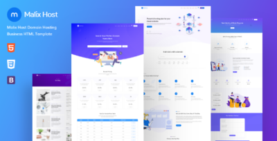 Malixhost - Web Hosting HTML Template