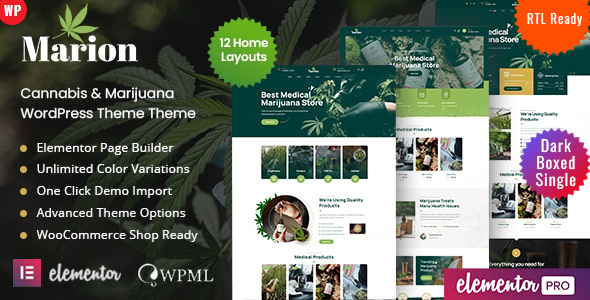 Marion - Cannabis Marijuana WordPress Marion - Cannabis Marijuana WordPress