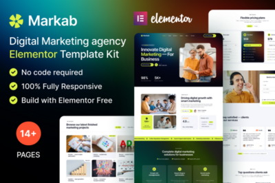 Markab - Digital Marketing Elementor Template Kit