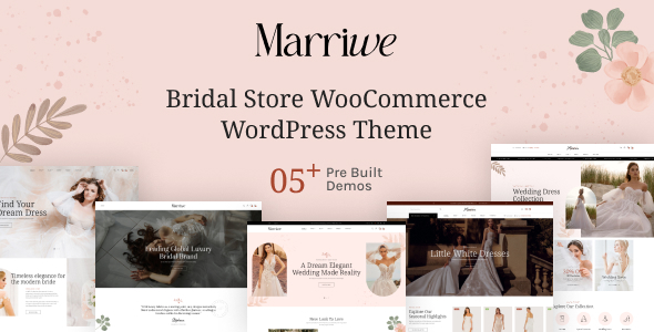Marriwe - Bridal Store WooCommerce WordPress Theme Marriwe - Bridal Store WooCommerce WordPress Theme