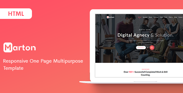 Marton - Responsive One Page Multipurpose Template Marton - Responsive One Page Multipurpose Template