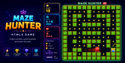 Maze Hunter | HTML5 Maze Escape Game