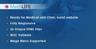 MediLIFE - Multipurpose Medical Template