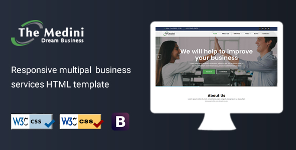 Medini - Business Professional Services HTML Template Medini - Business Professional Services HTML Template