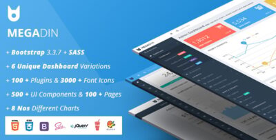 MegaDin - Responsive Admin Dashboard HTML Template