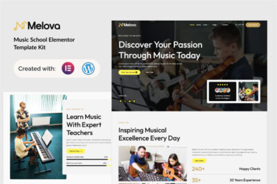 Melova - Music School Elementor Template Kit