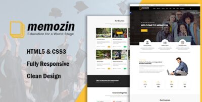 Memozin - Education Courses School Template