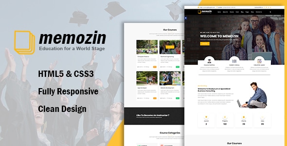 Memozin - Education Courses School Template Memozin - Education Courses School Template