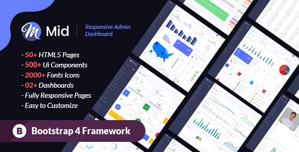 Mid - Creative Dashboard Template Mid - Creative Dashboard Template
