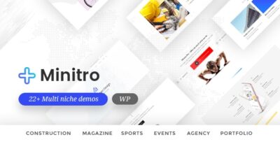 Minitro - Responsive Multi-Purpose HTML Template
