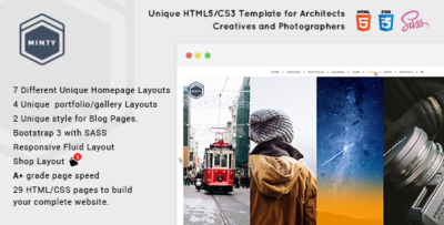 Minty - For Agency, Architect & Photographers, Creatives