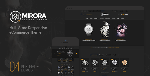 Mirora - Luxury Watches & Jewelry Store Shopify Theme Mirora - Luxury Watches & Jewelry Store Shopify Theme