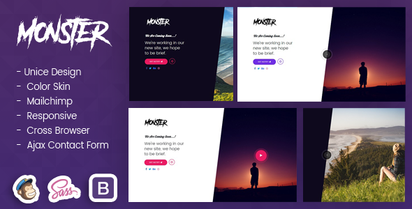 Monster - Ultimate Coming Soon Template Monster - Ultimate Coming Soon Template