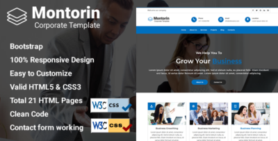 Montorin - Corporate Business Template