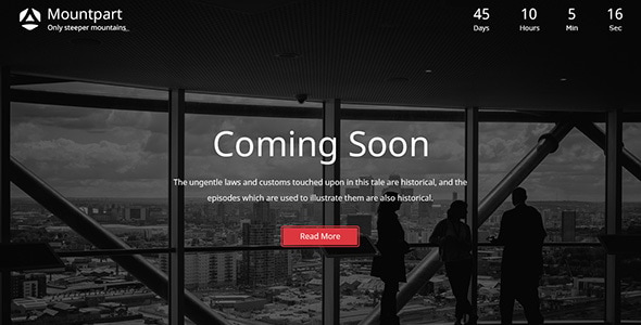 Mountpart - Coming Soon HTML5 Template Mountpart - Coming Soon HTML5 Template