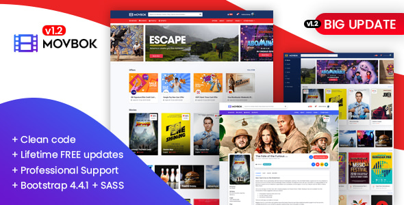 Movbok - Movies, Events, Sports Website HTML Template Movbok - Movies, Events, Sports Website HTML Template