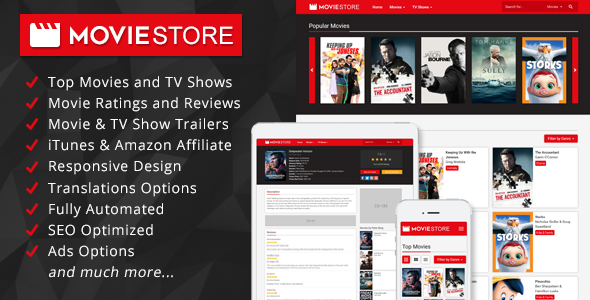 MovieStore - Movies and TV Shows Affiliate Script MovieStore - Movies and TV Shows Affiliate Script
