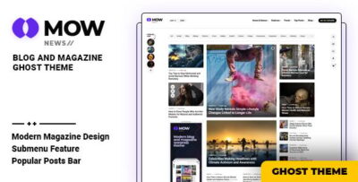 Mow - Blog & Magazine Ghost Theme