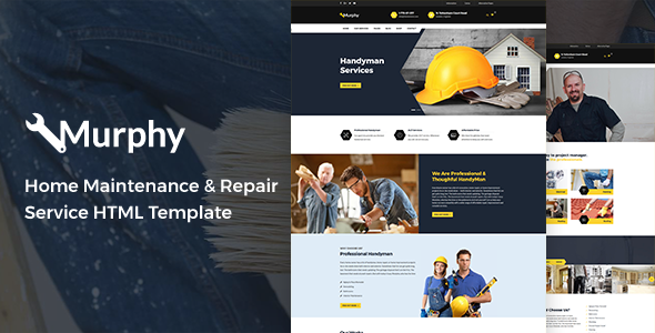 Murphy - Home Maintenance & Repair Service HTML Template Murphy - Home Maintenance & Repair Service HTML Template