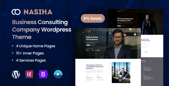 Nasiha - Business Consulting Company WordPress Theme + RTL Nasiha - Business Consulting Company WordPress Theme + RTL