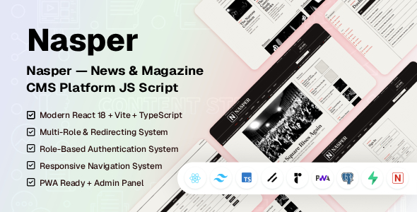 Nasper | News & Magazine JS Script Nasper | News & Magazine JS Script