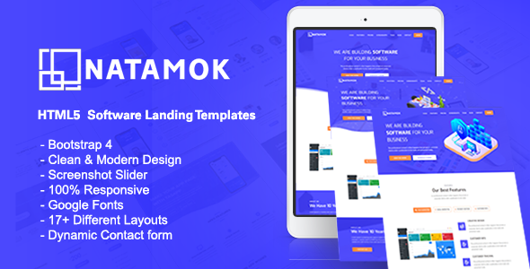 Natamok - Software Landing Template Natamok - Software Landing Template